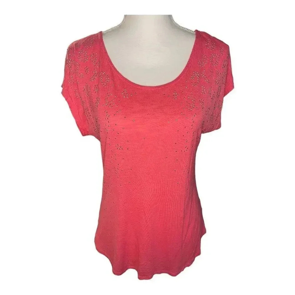 Apt 9‎ embellished tee size medium in pink